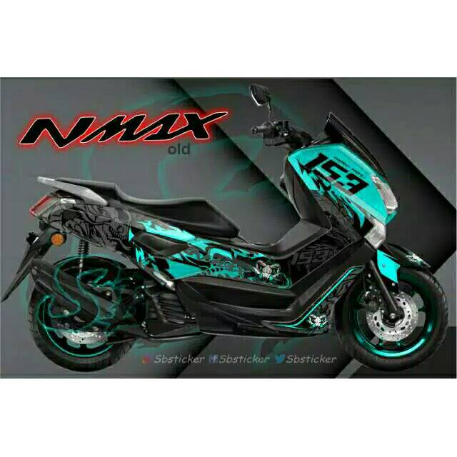 Decal nmax biru tosca 153 fullbody 003