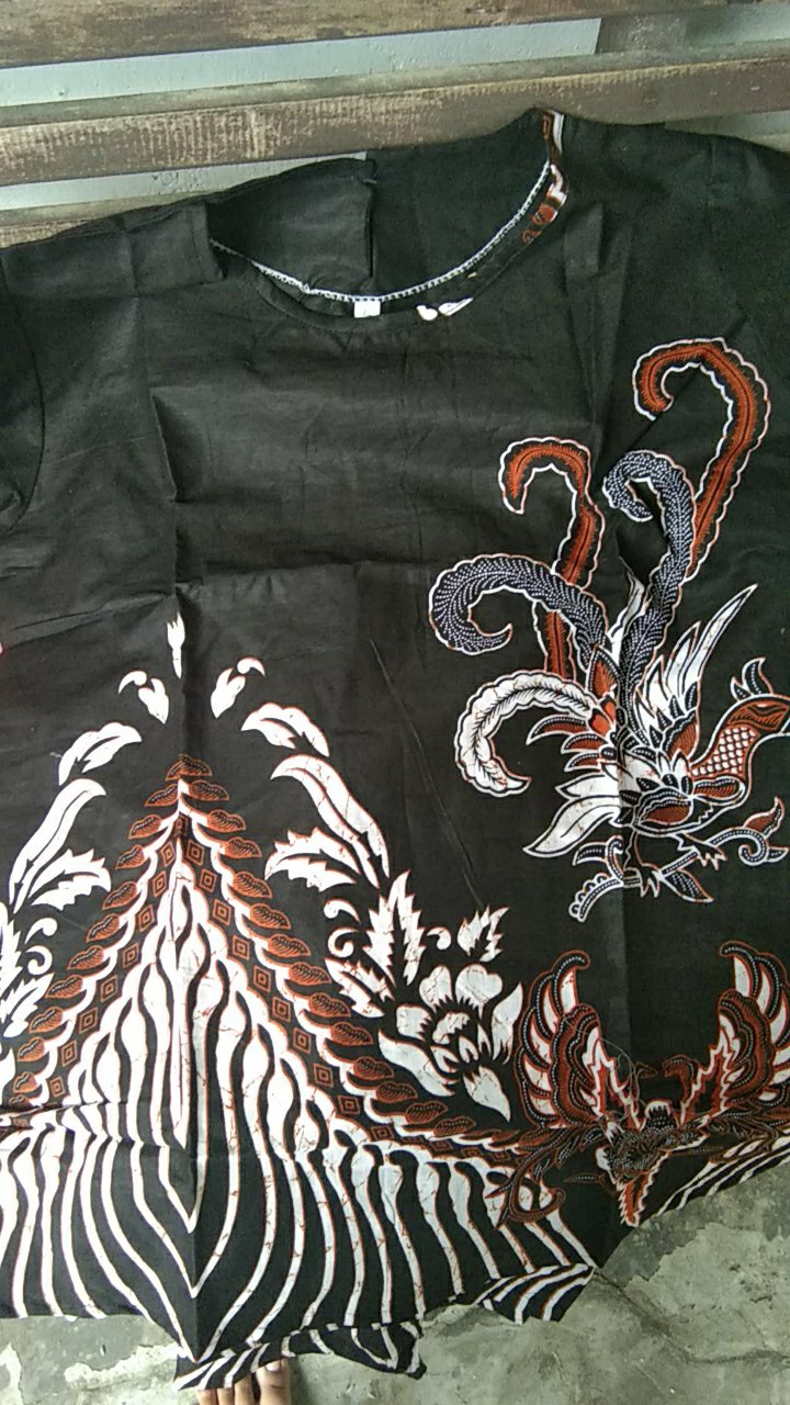 Batik Couple Keluarga Sania Ruffle Ori Ndoro Jowi Dnt Motif Ayam