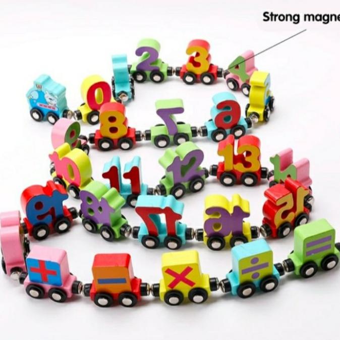 Mainan Edukasi Abjad Magnet Mobil