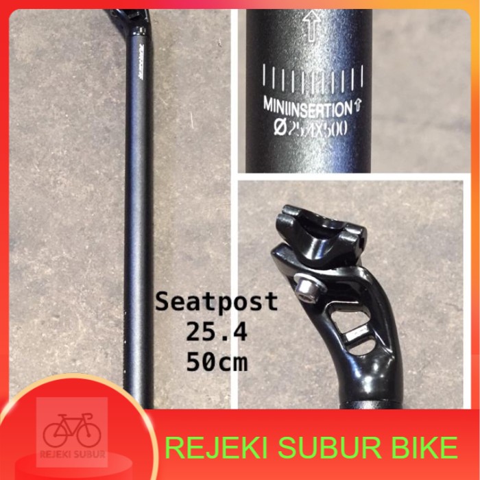 seatpost turner 25.4 sepeda minion panjang 500 mm 50 cm alloy
