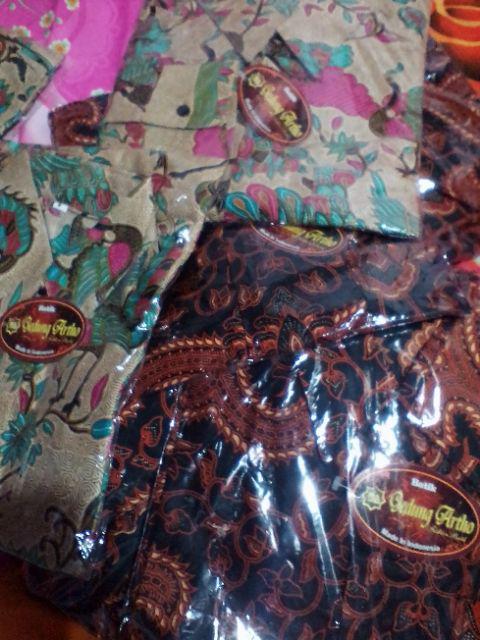 Jumbo Shinta / Atasan Pria Big Size Jumbo Xl Ld 110 / Atasan Batik Wanita Fitri Batik