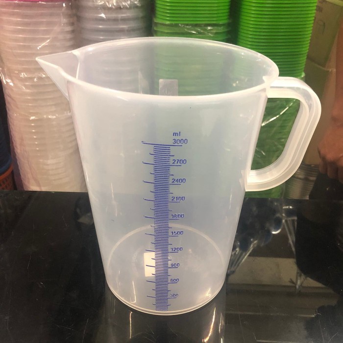 GREEN LEAF 1833 MEASURING CUP GELAS UKUR TAKAR PLASTIK 3000ML 3000 ML