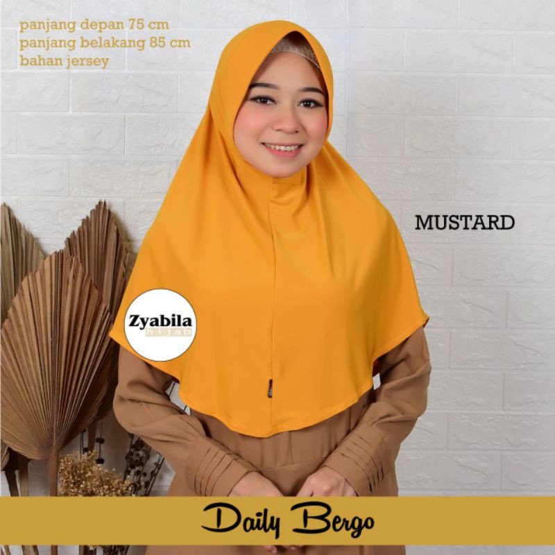 jilbab daili bergo pet bahan Jersey (COD)