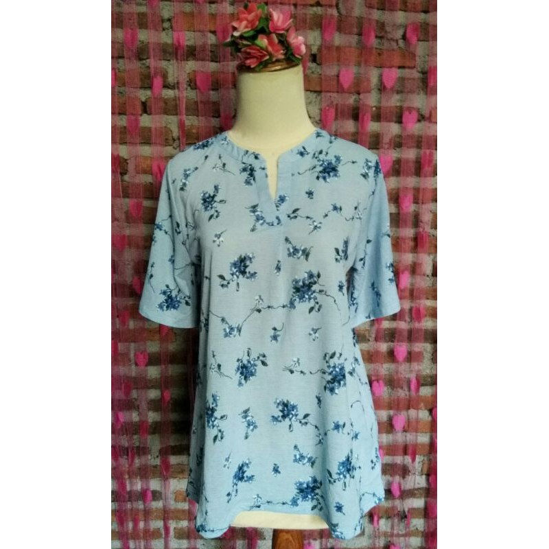 Baju Santai Motif Bunga Kecil/Baju Harian Murah