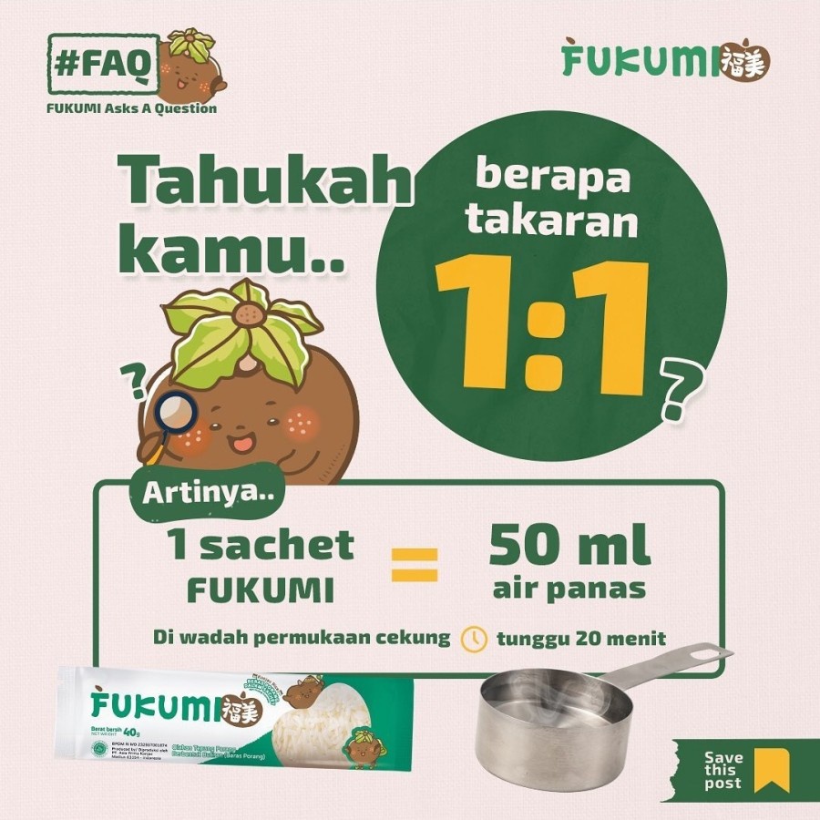 FUKUMI BERAS PORANG BOX SACHET - Fukumi Shirataki Beras Konjac Rice Diet isi 7 sachet x @40gr