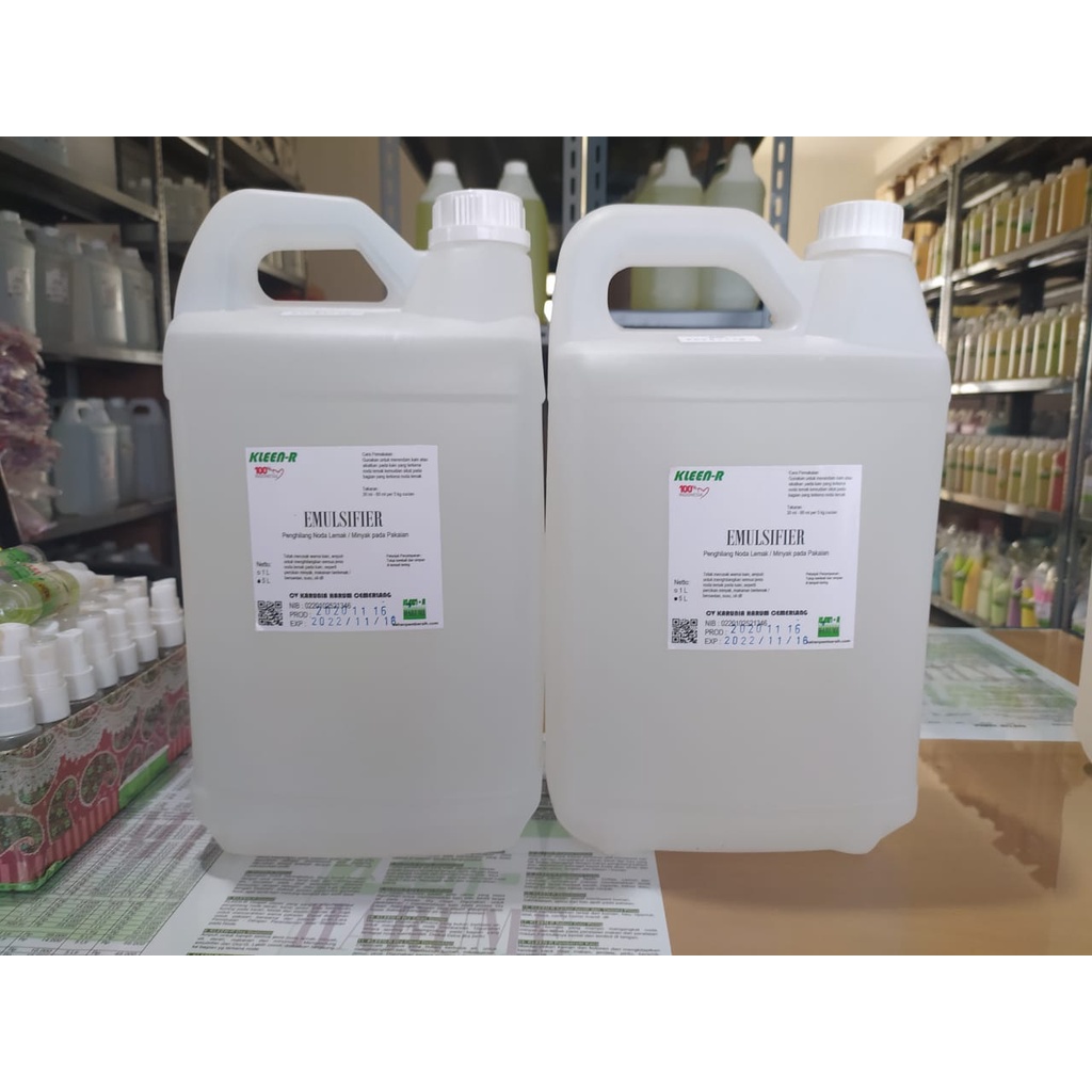 Emulsifier @ 5 L Penghilang Noda Lemak / Minyak Pada Pakaian, Kleen-R Harume