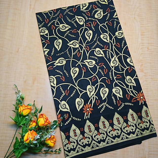 SBY KAIN BATIK MOTIF PRADA DAUN OREN  / BATIK ASLI PEKALONGAN / BATIK ORI PEKALONGAN