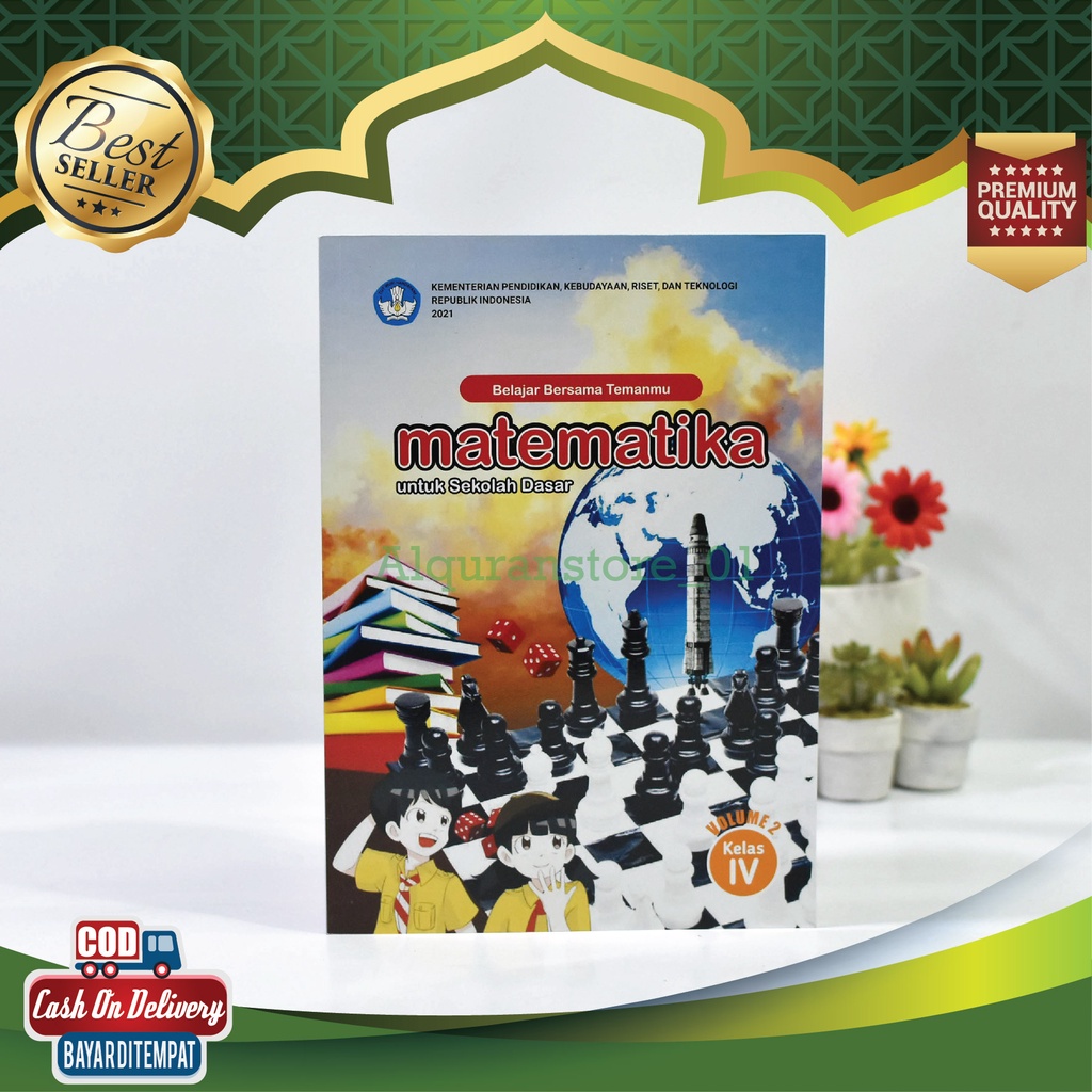 Buku Pelajaran Siswa  SD Kelas 4 IV Mapel Matematika MTK Volume 2 Kurikulum Merdeka Kurikulum Pengge