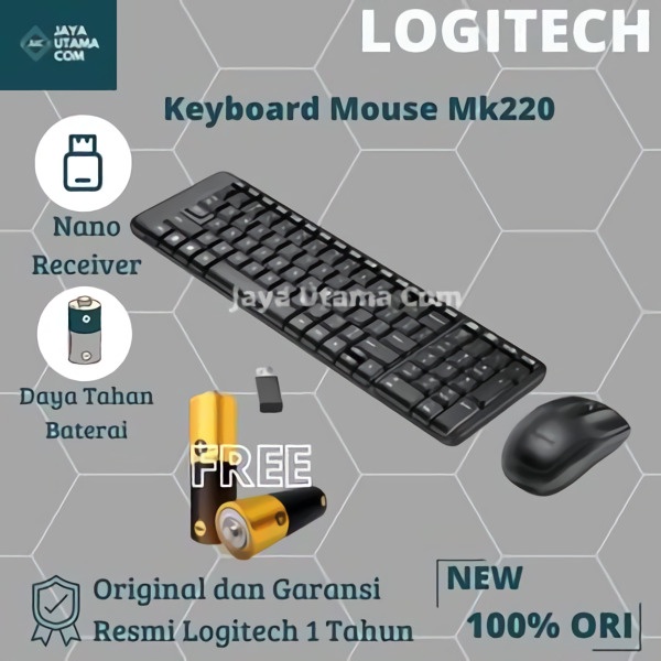 Logitech MK220 Wireless Combo Keyboard &amp; Mouse-Original