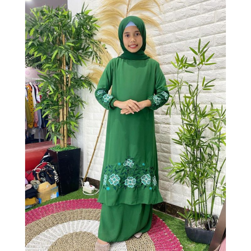TERMURAH|CUCI GUDANG|GAMIS MALAYSIA BORDIR ANAK✨