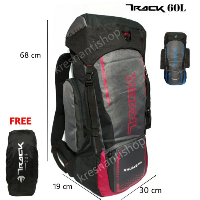 Tas hiking camping tas gunung 60 Liter tracker carrier