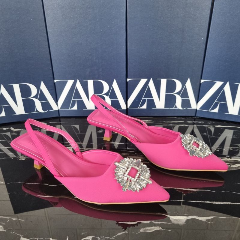 SEPATU HEELS 3 CM ZARA FUSCHIA SHIMMERY - SZR037