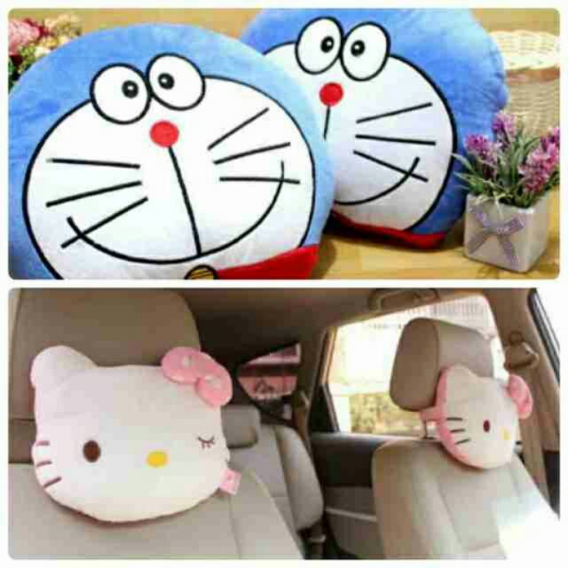 02464 headrest doraemon headrest hellokitty