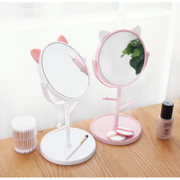 Kaca Rias Cermin Telinga Kucing Mirror Make Up Fashion Unik Lucu