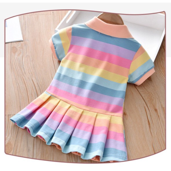 Dress baby import /dress Mini anak /dress rainbow import 1-4 tahun