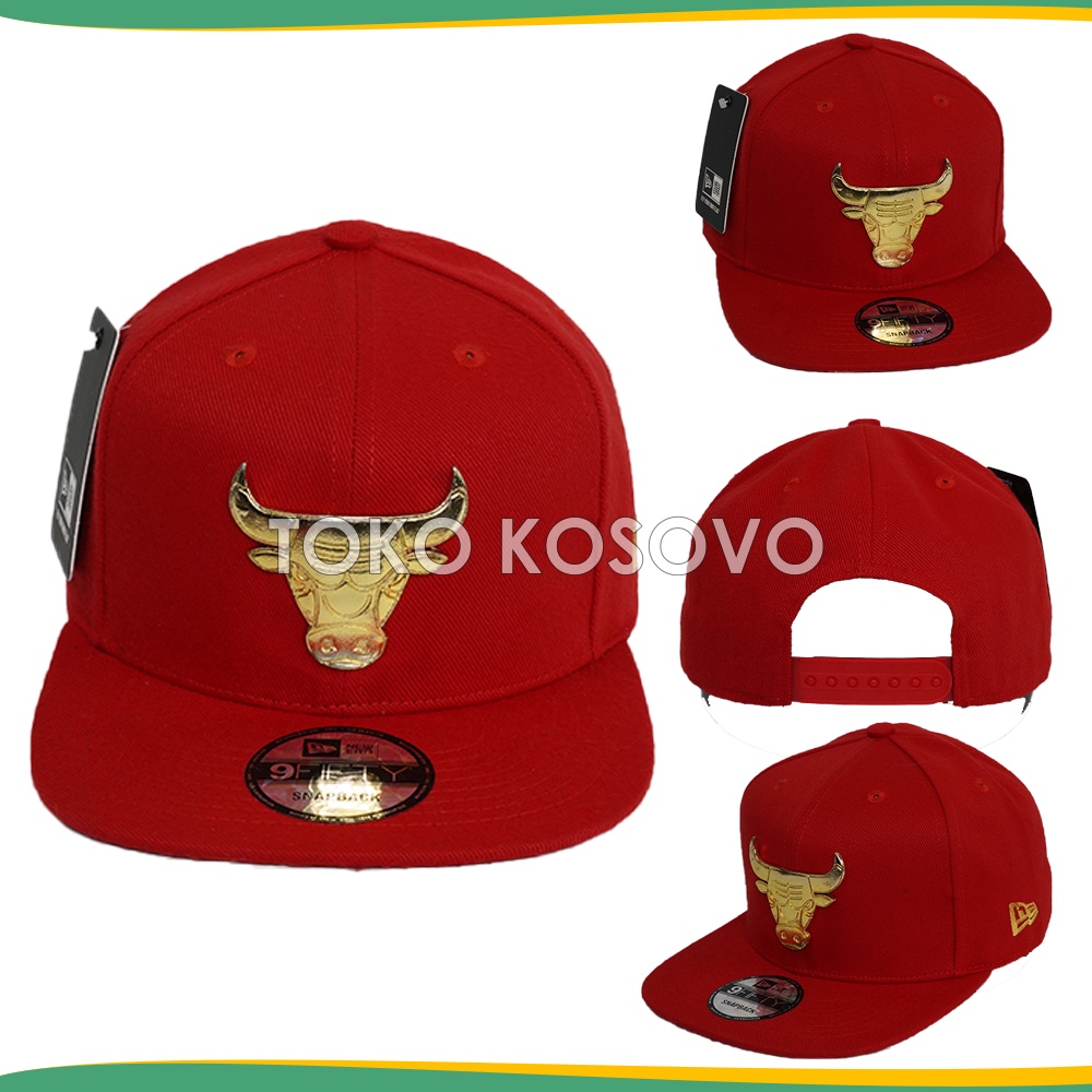 Topi Snapback Hat Chicago Bulls Grade ORIGINAL Topi Hip Hop Banteng MLB NBA Cap Hitam Putih Pria Dewasa Ori Distro NYC YN NY New York Yankees Murah Twill Premium Import 100% Anak Laki Laki Wanita Unisex  Bordir Kulit Pin Besi Baja Polos Racing Motocross