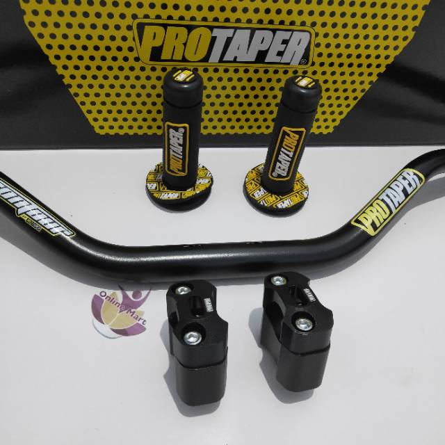 Stang fatbar protaper plus raiser stang plus handgrip variasi KLX cb150 vixion xabre xride dll