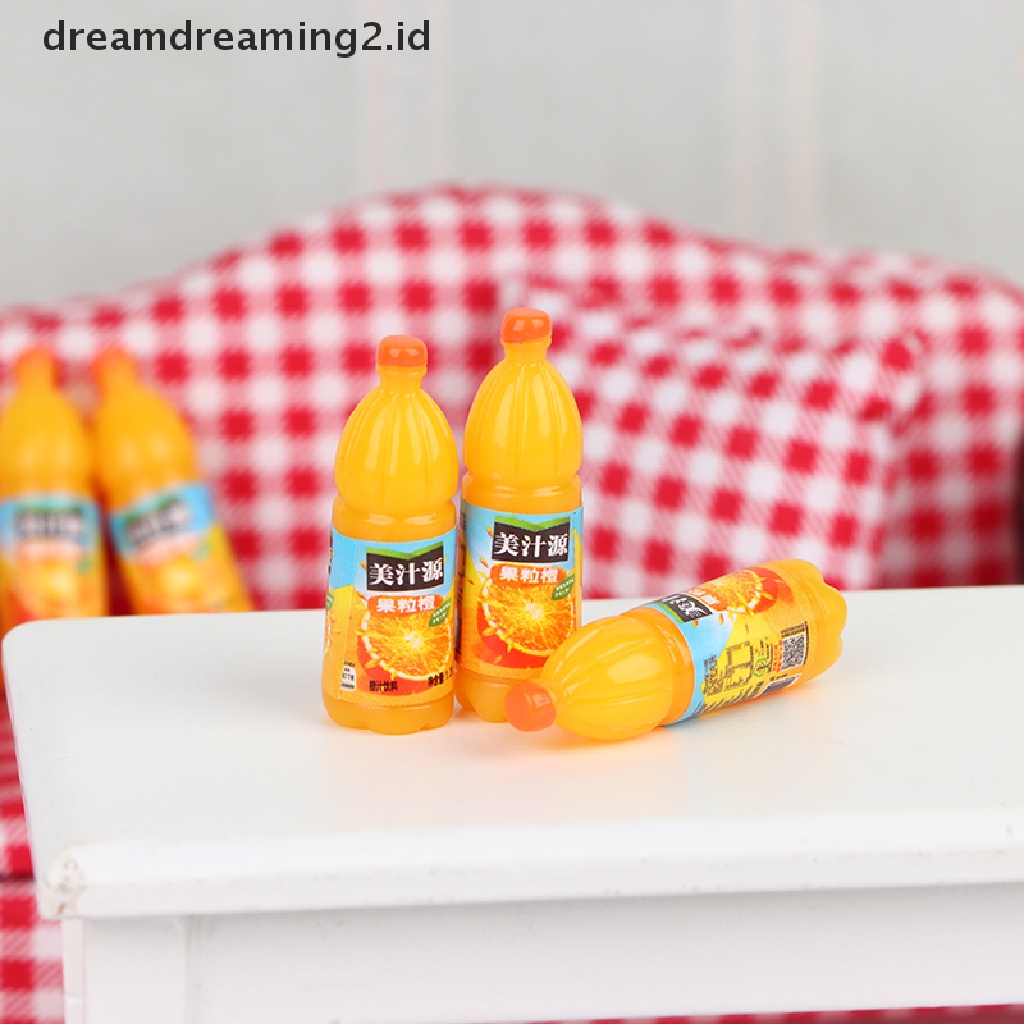 (LIKE) 5pcs Mainan Miniatur Minuman Buah Skala 1: 12 Untuk Aksesoris Dapur Rumah Boneka