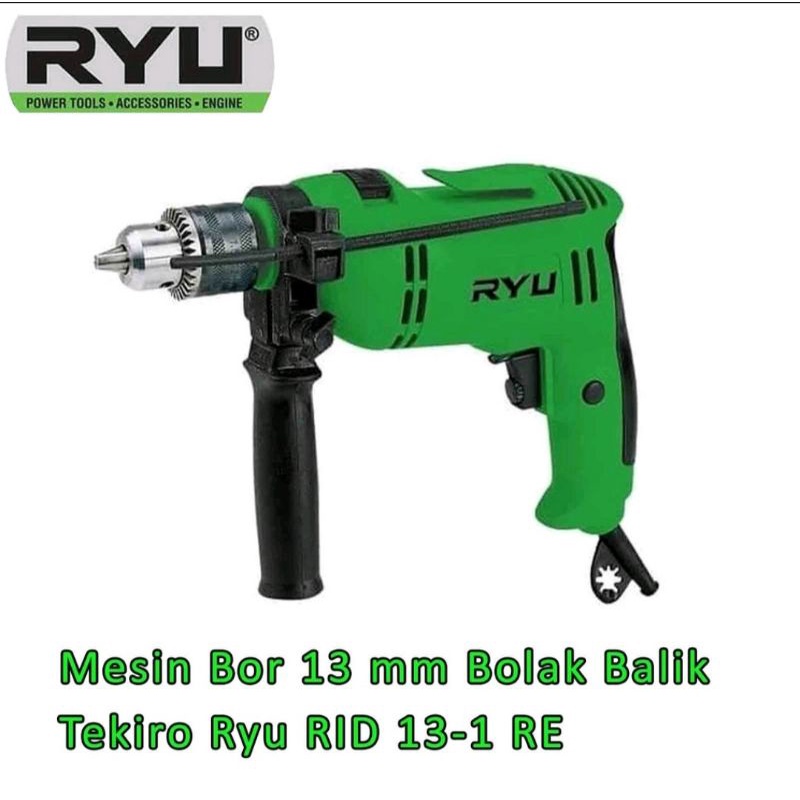 RYU mesin bor 13mm RID 13-1 RE Impact Drill - Mesin Bor beton tembok ORIGINAL