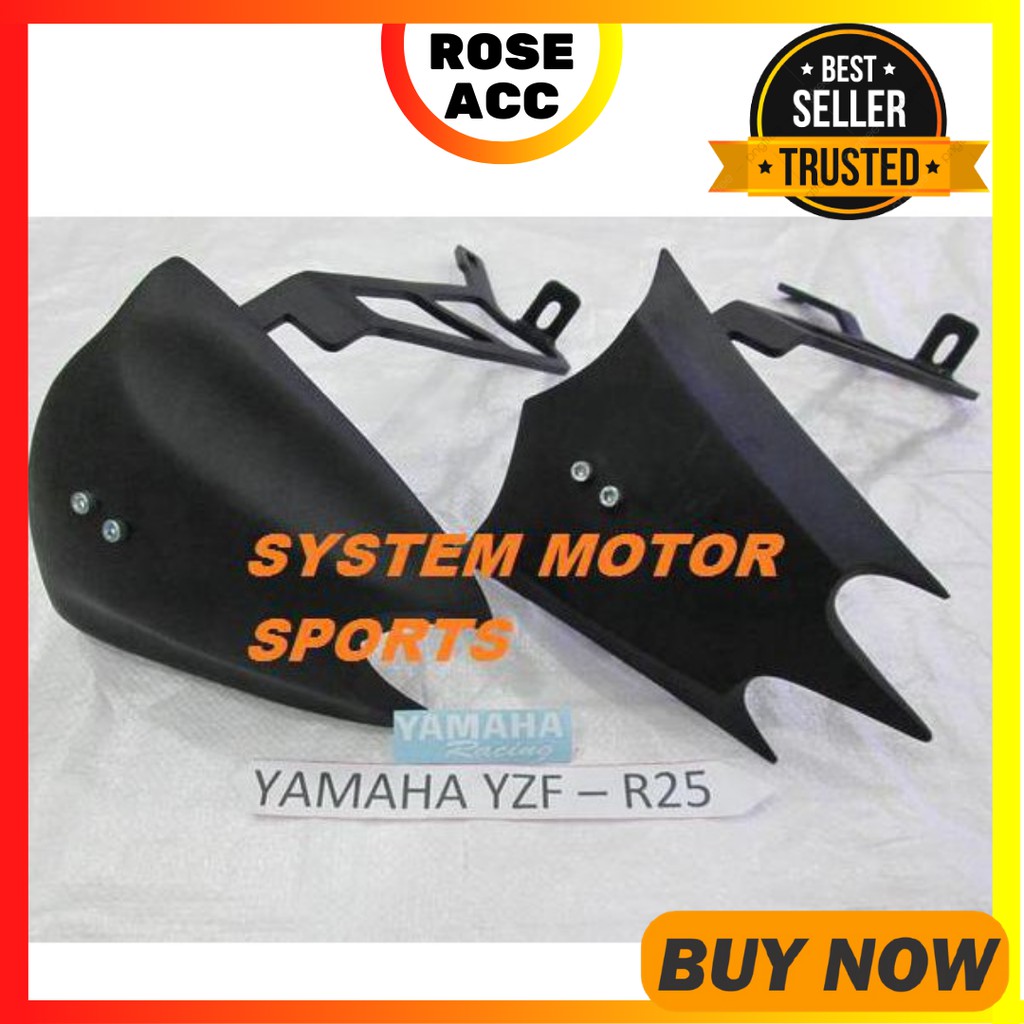 Mudguard Penahan Lumpur Yamaha R25 Mt25 , Spakbor Belakang R25 Mt25