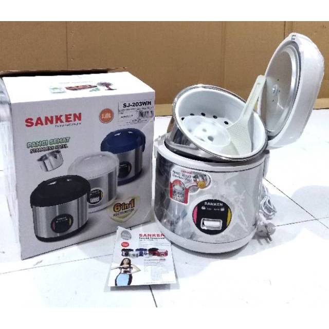 Magic Com SANKEN Stenles 1 Liter SJ 135 / 120 SP / 203 BL / 203 BK / 203 WH Stainless Steel