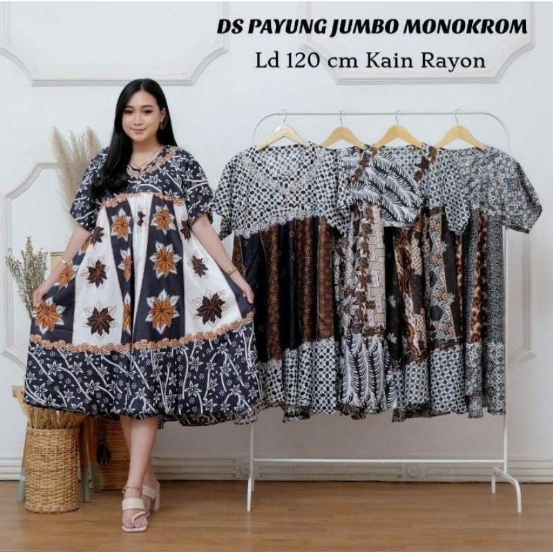 Daster payung jumbo  model baru motif baru LD 120