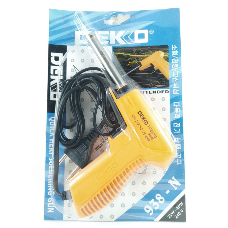 Solder Tembak Dekko 938N 25-80 Watt Quick Heat 25w 80w