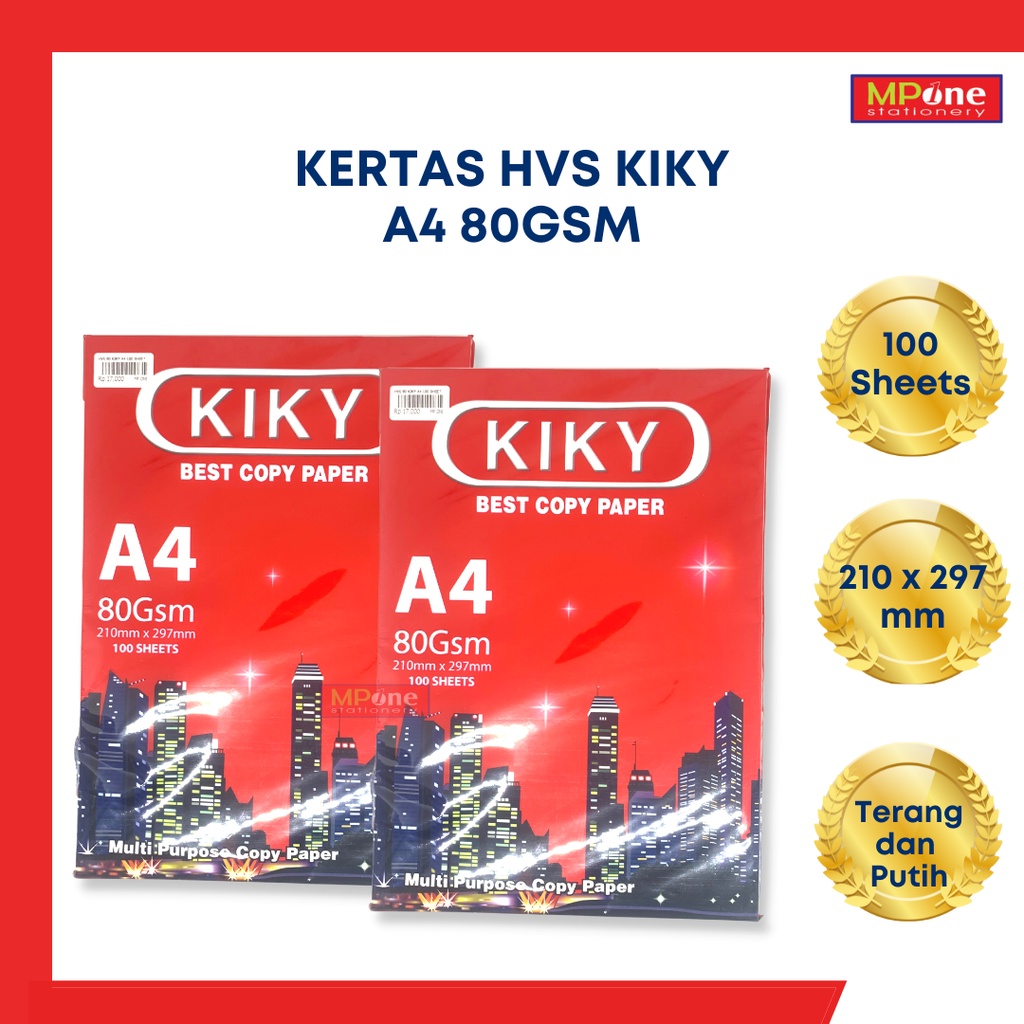

Kertas HVS Kiky / Kertas HVS A4 Kiky / Kertas HVS A4 80GSM
