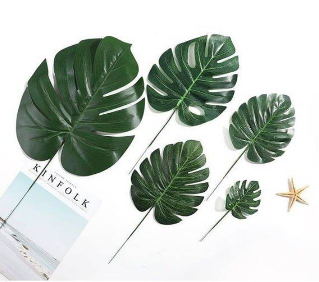 Daun monstera philodendron daun artificial skandinavian