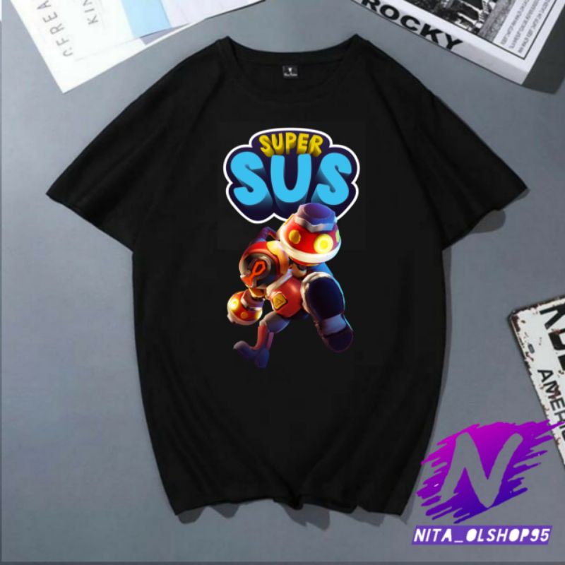 baju anak super sus flashbang kaos supersus