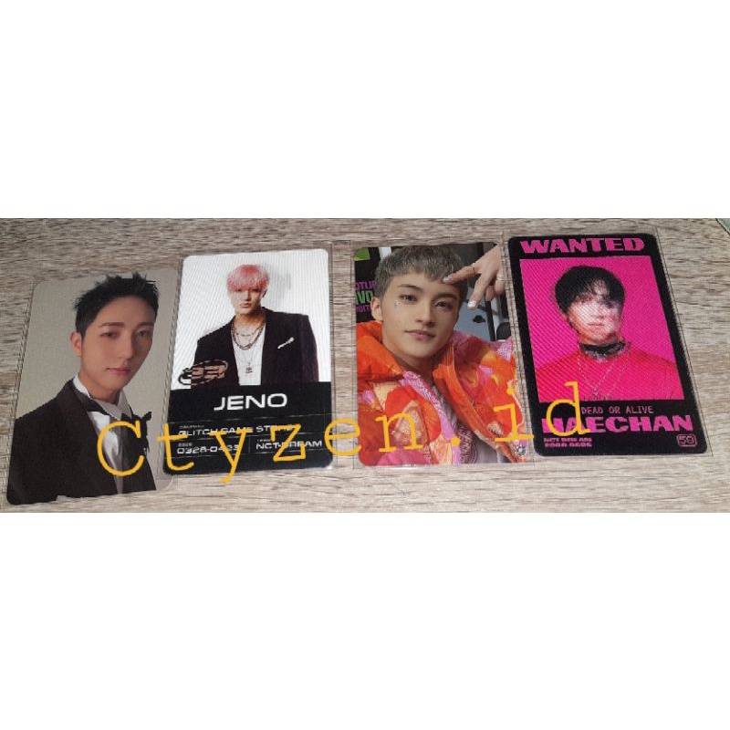 Pc Lenti Photobook Glitch Mode Renjun, Jeno, Mark, Haechan Glitch Ver Scratch Ver