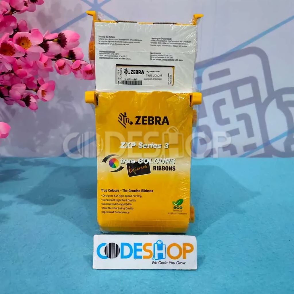 Ribbon Printer ID Card Zebra ZXP 3 Series Tinta Cetak Kartu 200 Sisi PN : 800033-840