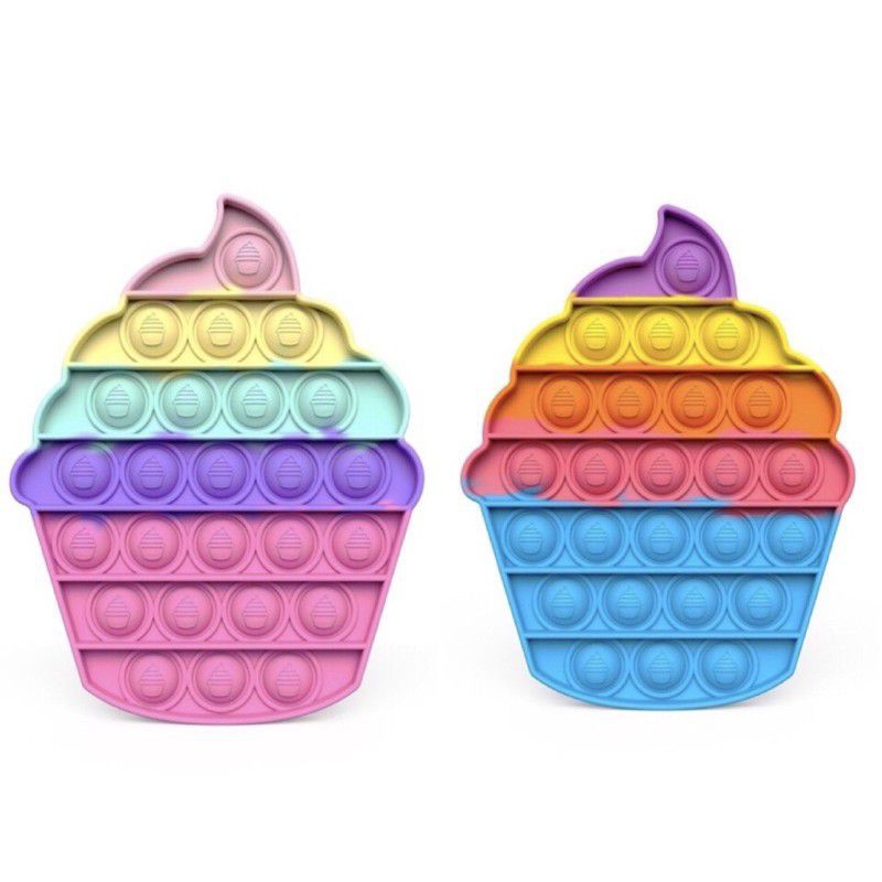 POP IT Fidget Toy mainan untuk penghilang stres pada anak Push bubble toy READY-Ice Cream Rndm 1pc