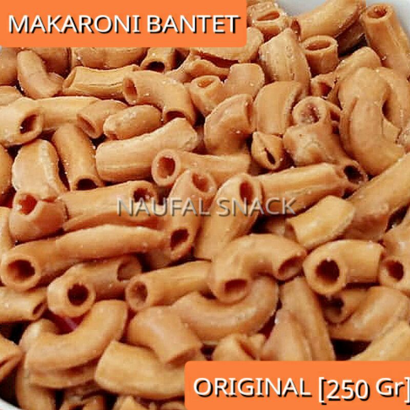 

[PROMO] 250 Gr MAKARONI BANTET bantat rasa original tidak pedas murah enak gurih grosir NAUFAL SNACK