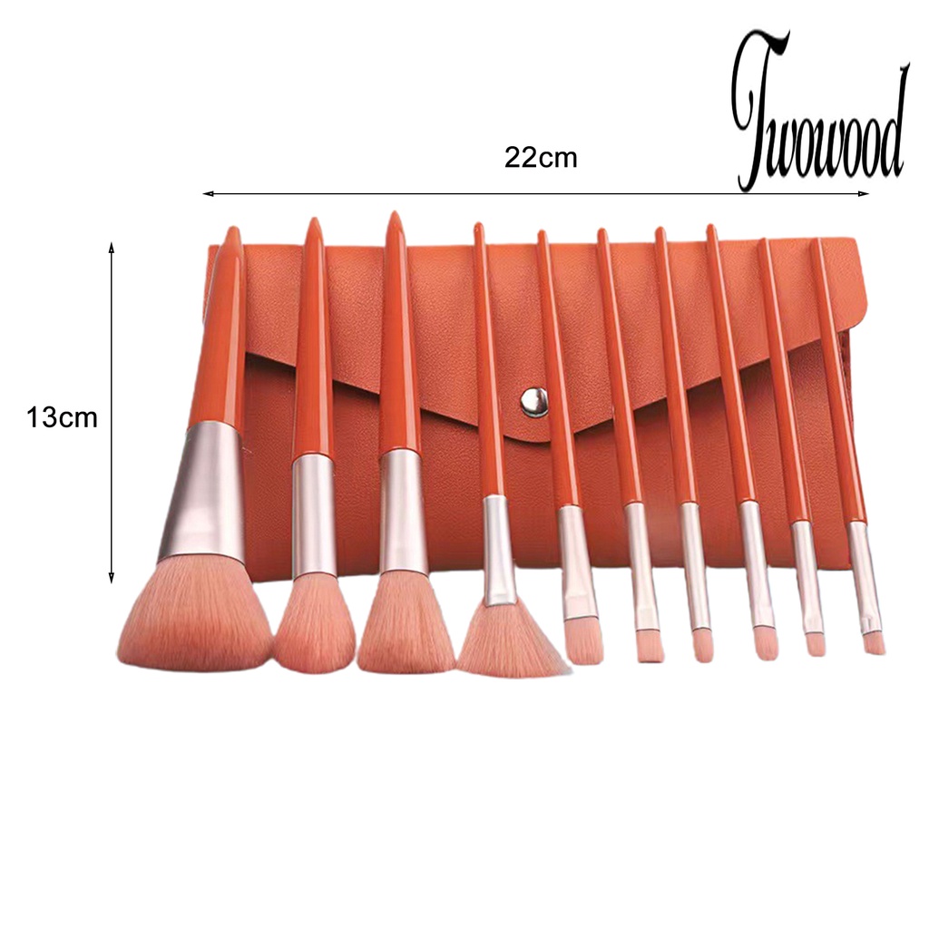 10 Pcs Brush Makeup Concealer Blush Loose Powder Untuk Salon Kecantikan