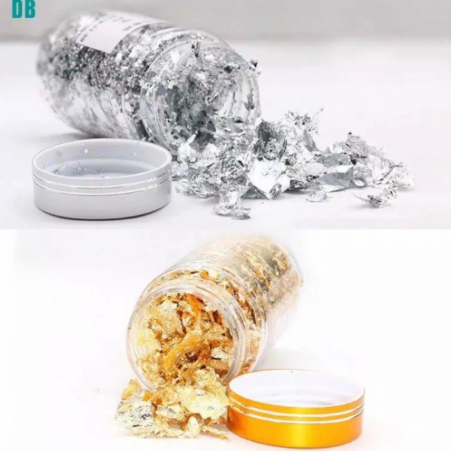 

JUMBO EDIBLE SHEET LEAF GOLD LEAF FLAKES 24K GOLD 5g