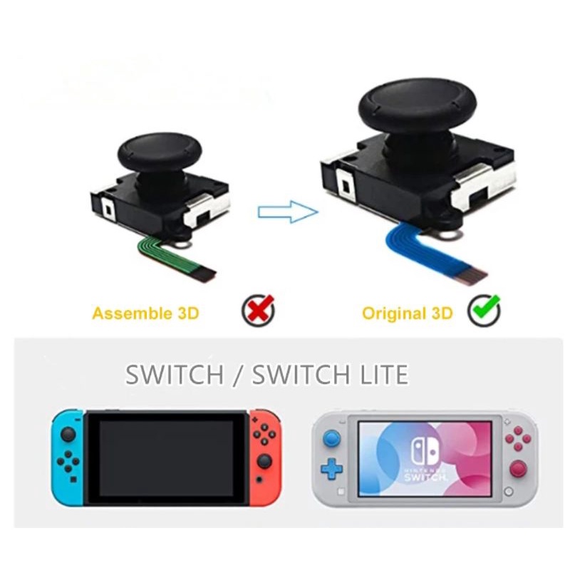 TOMBOL ANALOG JOYCON JOY CON NINTENDO SWITCH V1 V2 LITE OLED ORIGINAL JOYSTICK STICK STIK NINTENDO SWITCH ORIGINAL