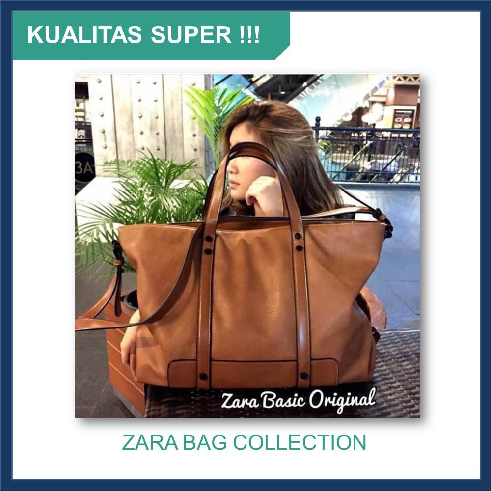 Promo Tas Tangan Wanita Pesta Hand Bag ZARA Basic Import Batam Murah ORIGINAL PU LEATHER Trendy Fash