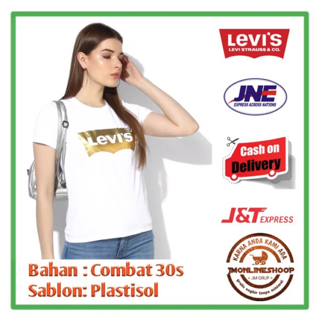 Kaos levis cewek ori