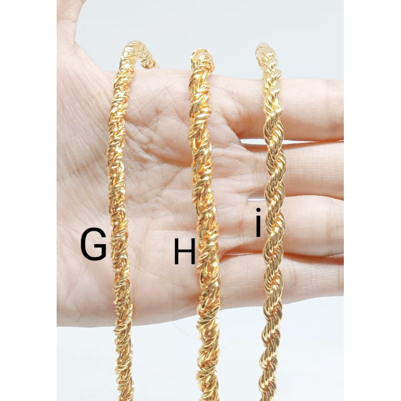 RAL321. Gelang tangan xuping wanita lapis emas ukuran 18 cm