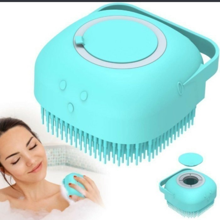 soft Brush dispenser sabun puff 2 in 1