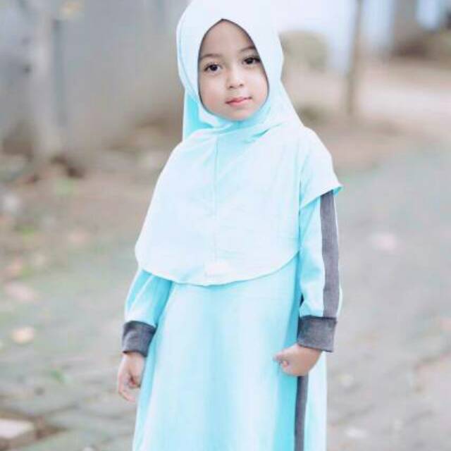 GAMIS ANAK HIJAB ANAK MOZRE GAMIS SPORTY POLO