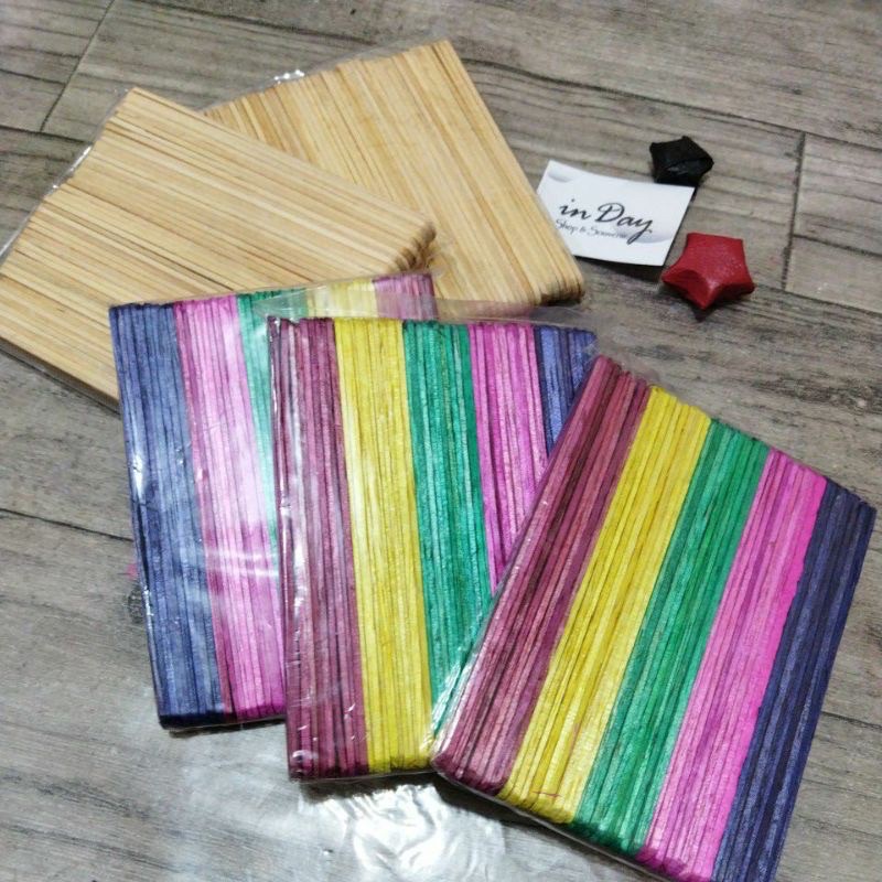 Jual Stik Es Krim / Stick Ice Cream Kreasi Prakarya isi (50pc) Shopee