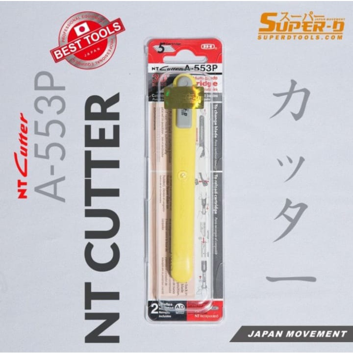 

NT Cutter A-553P Mata Kater Tajam Blade 30D Made in Japan Original