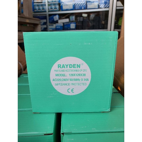 KIPAS AC 220V 12 CM RAYDEN KEMASAN HIJAU