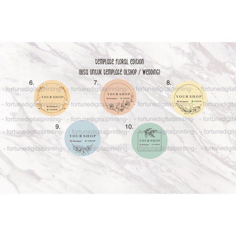 

PRODUK Cetak Stiker Label Bulat Toko Olshop Kue Bakery Kemasan Produk Custom KW