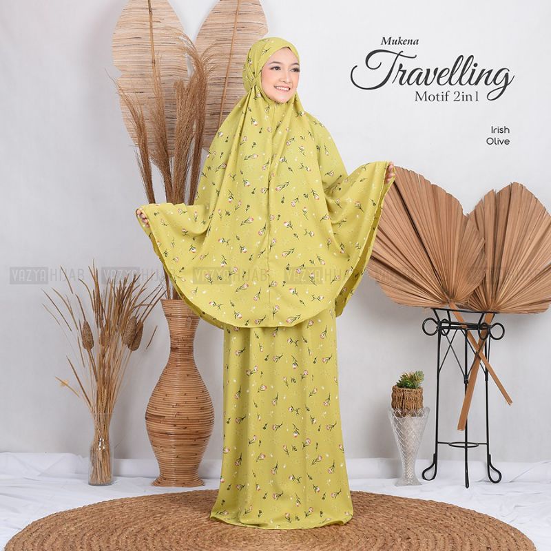 Mukena Traveling Motif 2in1