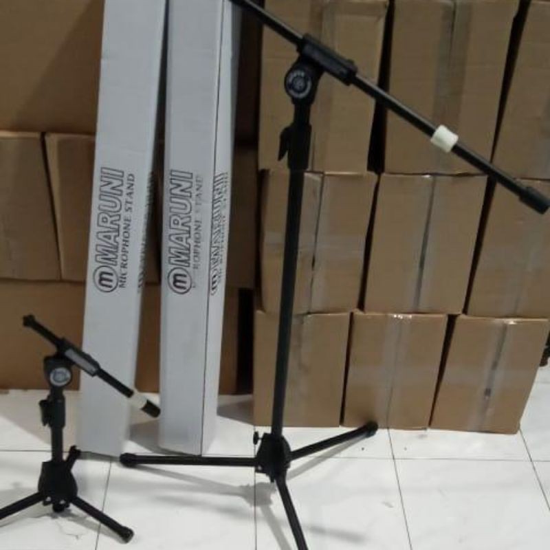 stand mic maruni panjang + holder
