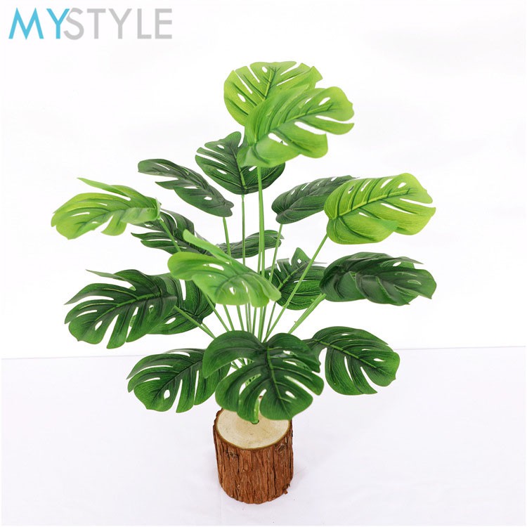 HAPPY TIME DAUN MONSTERA 5818 TANAMAN HIAS ARTIFISIAL BUNGA PALSU DAUN PLASTIK DAUN ARTIFICIAL