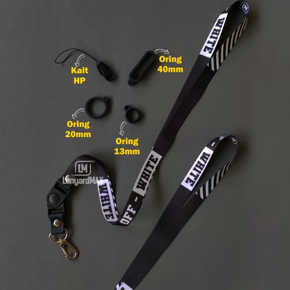 

Langsung kirim ||v88☍ Lanyard Pod HP Off White 1,5cm